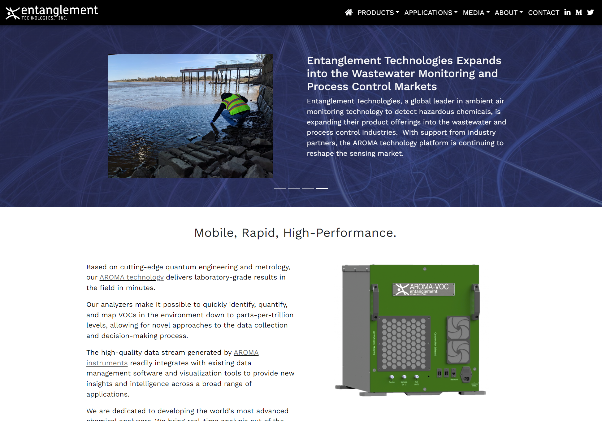 Entanglement Technologies website by SeddCo