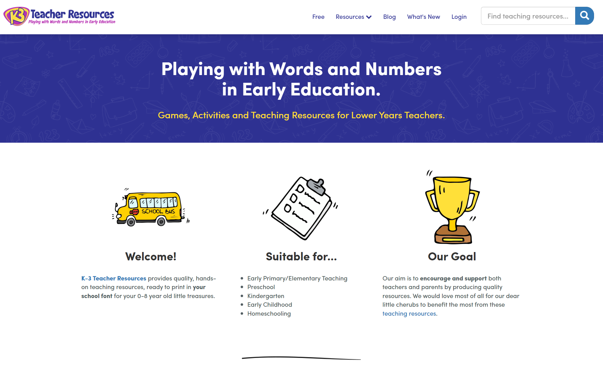 K3 Teacher Resources website by SeddCo